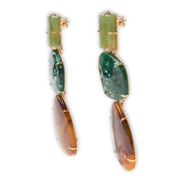 ZARA Stone Earrings - Picture 2 of 10